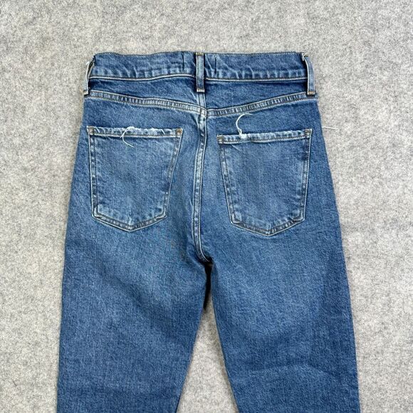 AGOLDE DENIM Toni Slim Ankle Jeans Stratosphere A133F 3002 Distressed Sz 24 - Picture 11 of 12